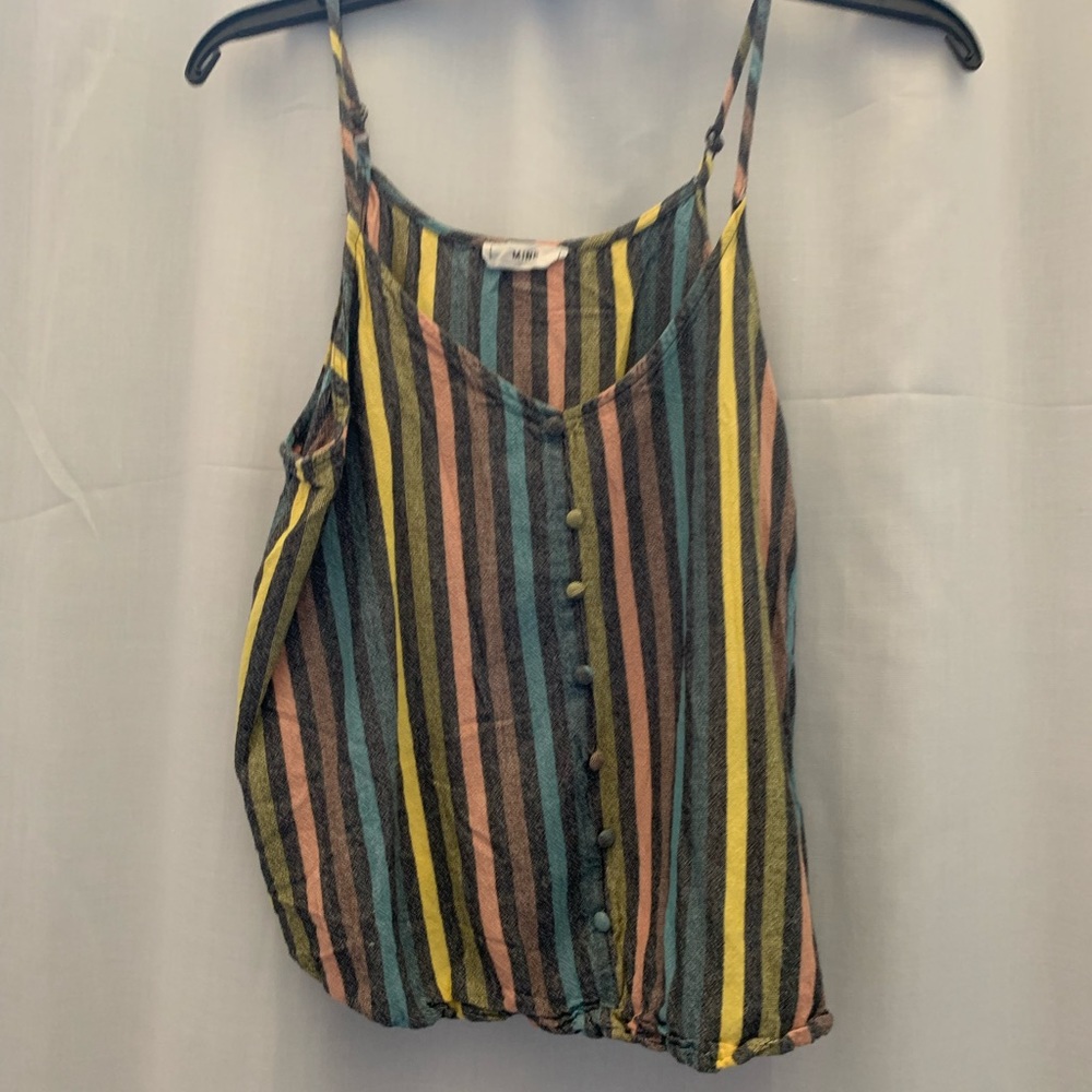 Colorful Striped Boutique Tank Top